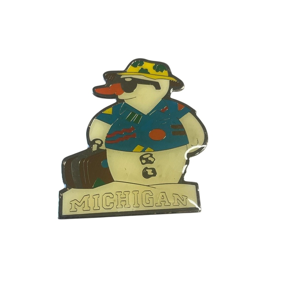 PinCentives Michigan Travel Themed Duck Enamel Pin 1.75 Inch